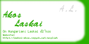 akos laskai business card